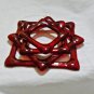 Ruby Jubilee Sun Catcher - Handmade Fused Glass
