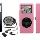iPod Nano 1GB Mp3 Player + Pink Metal Case