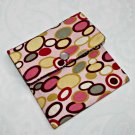 Mini Wallet, Handmade Card Holder, Credit Card Wallet Bangle Dots