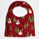 Baby Bib, Christmas Baby Bib, Snowman