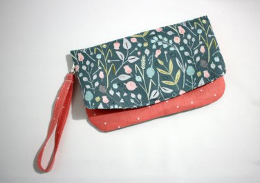 Foldover Clutch Meadow Flowers