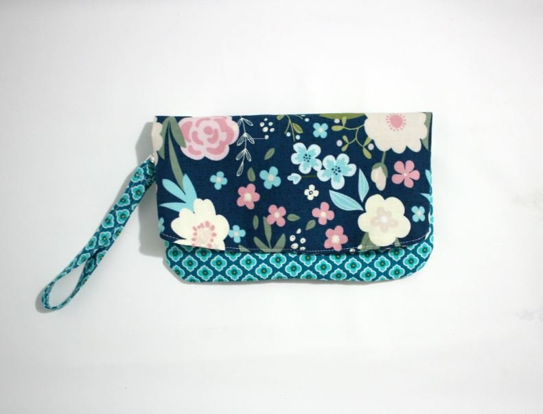 Foldover Clutch, Womens Wallet Lainsville Floral