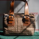 Coach-Soho Cloth Minisig Tote:  Khaki/Toffee (MSRP)$328.00  **Save $128.00**