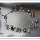 multicolored pearls and stars bracelet
