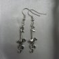 sterling silver music note earrings
