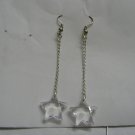sterling silver dangling star earrings