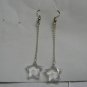 sterling silver dangling star earrings