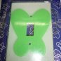 green butterfly light switch plate