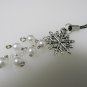Snowflake Cell Phone Charm