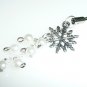 Snowflake Cell Phone Charm