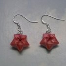 Rose Straw star Earrings