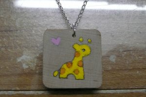 Handmade Giraffe necklace