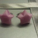 Pastel Pink paper star earrings