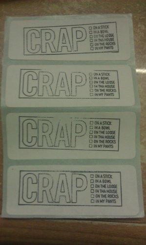 CRAP 15 adhesive labels