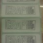 CRAP 15 adhesive labels