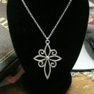 Celtic Cross Silver Necklace