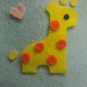 Cute Giraffe felted Ipod touch/Iphone Case