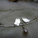 2 love birds necklace
