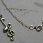 Musical note necklace