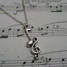 Musical note necklace