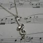 Musical note necklace