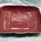 Vintage Cookson Pottery Low Dish Planter Console Mauve