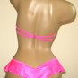 SEXY BANDEAU TOP, RUFFLE THONG BIKINI, NEW, LOOK