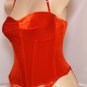 SEXY VALENTINE RED VELVET RHINESTONE BUSTIER & THONG -  SIZE 34 or SIZE 38