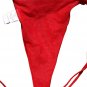 SEXY VALENTINE RED or BLACK VELVET DIAMOND GOLD HEART BOOTY THONG - ONE SIZE