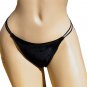 SEXY VALENTINE RED or BLACK VELVET DIAMOND GOLD HEART BOOTY THONG - ONE SIZE
