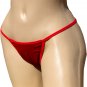 SEXY VALENTINE BLACK or RED VELVET RHINESTONE BACK LOW RISE THONG - ONE SIZE