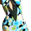 SEXY MOD HALTER SEQUIN CLUB COCKTAIL DRESS & G-STRING - ONE SIZE