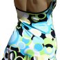 SEXY MOD HALTER SEQUIN CLUB COCKTAIL DRESS & G-STRING - ONE SIZE