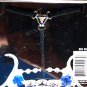 SEXY XSTRINGS BLACK MESH SAPPHIRE RHINESTONE DETAIL G-STRING - ONE SIZE