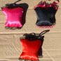 SET OF THREE 3 SEXY CORSET BUSTIER STYLE SATIN LINGERIE SACHETS
