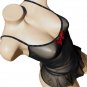 SEXY SHEER BLACK CHEMISE W/ LACE UP BACK & GSTRING SET* SIZE SMALL