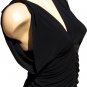 SUPER SALE* SEXY BLACK DEEP V NECK CLUB TOP* SMALL *MEDIUM or *LARGE
