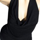 SUPER SALE* SEXY BLACK HALTER TUNIC CLUB TOP MINI DRESS* SMALL*  or *LARGE