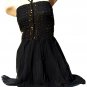 SUPER SALE* SEXY BLACK STRAPLESS HALTER GYPSY BOHO BEADED DRESS* SMALL MEDIUM or MEDIUM LARGE