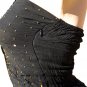 SUPER SALE* SEXY BLACK STRAPLESS HALTER GYPSY BOHO BEADED DRESS* SMALL MEDIUM or MEDIUM LARGE