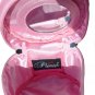 SUPER SALE* SEXY PINK PATENT RED HEART ZIP AROUND MAKE-UP BAG PURSE