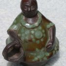 Chulucanas  Peru Pottery Woman With Basket
