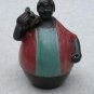 Chulucanas Peru  Pottery Man Carrying Wood
