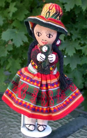 Handcrafted Peruvian Cloth Doll
