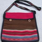 Alpaca/Wool Woven Fabric Multi-Color 11 1/2" x 10 1/2  Handmade in Peru