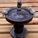 Combarbalita Stone Birdbath Figurine