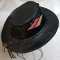 Leather Cowboy Hat Alpaca Black
