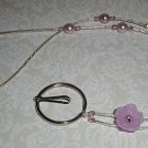 Lilac Swarovski Beaded Crystal Lanyard