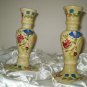 Hand Painted Ceramic Candlesticks