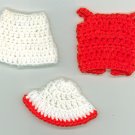 BARBIE RED AND WHITE SHORT SET